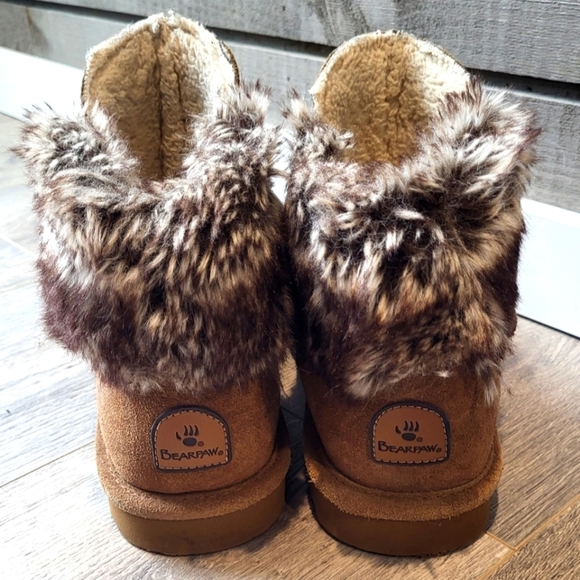BEARPAW Women's Koko Ankle Faux Fur Boot Size 9 - Picture 4 of 14